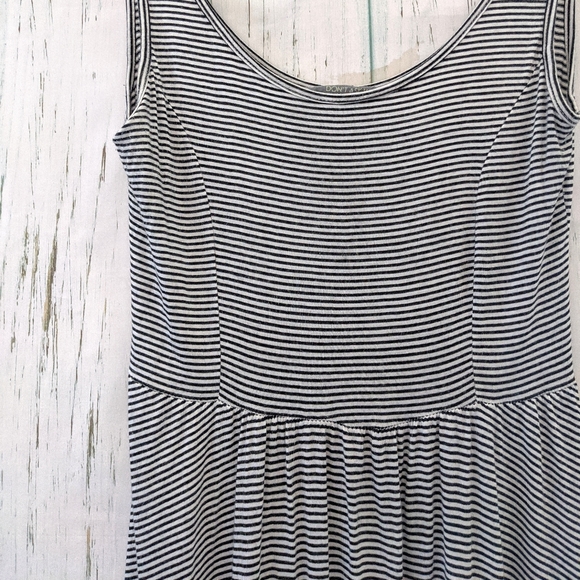 3/$20 Skater Striped A-Line Black and White Dress - Picture 5 of 8